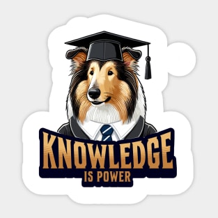 Knowledge is Power, Dog acting like Humans Sticker